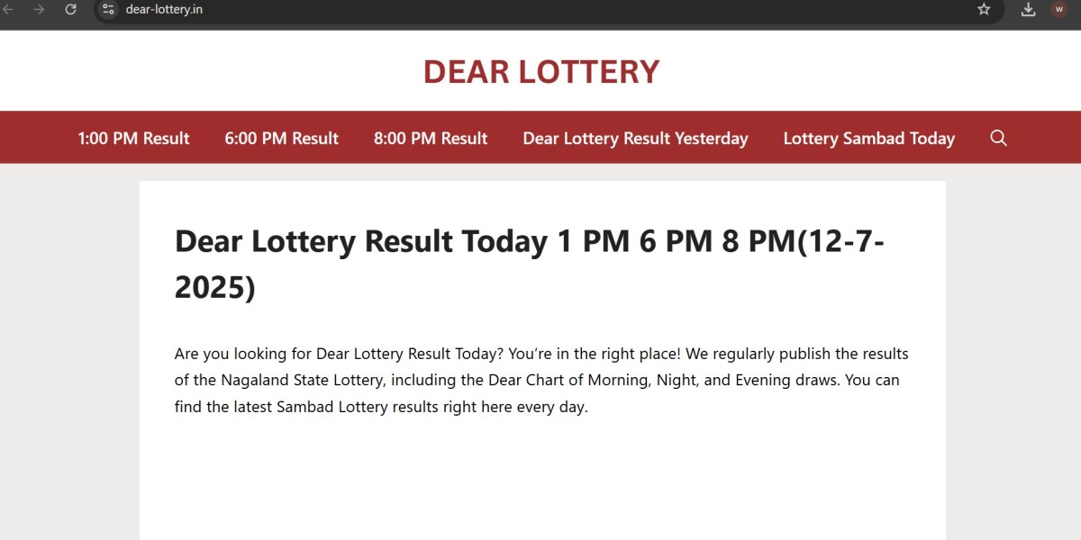 Dear Lottery Chart: Your Gateway to Informed Lo