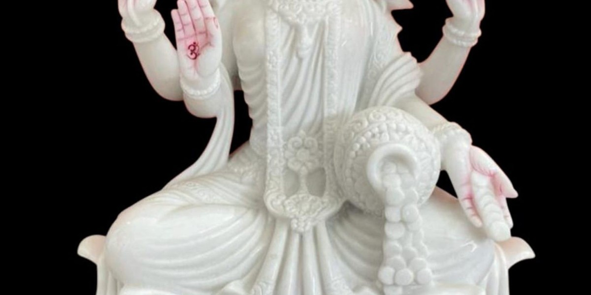 Bring Divine Prosperity Home with Marble Laxmi