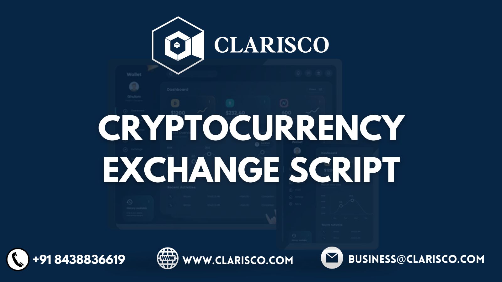 Cryptocurrency Exchange Script | Clarisco Solutions