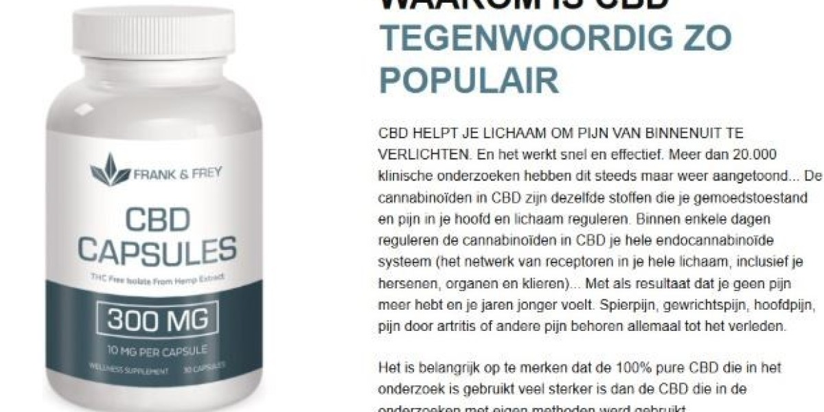 Frank Frey CBD Capsules NL: Begin Vandaag Nog m