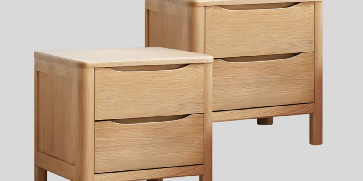 Space-Saving Wooden Bedside Tables in Modern