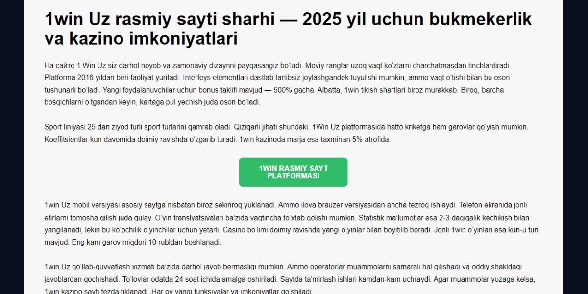 O‘zbekistonda onlayn tikish va kazino tajribasi