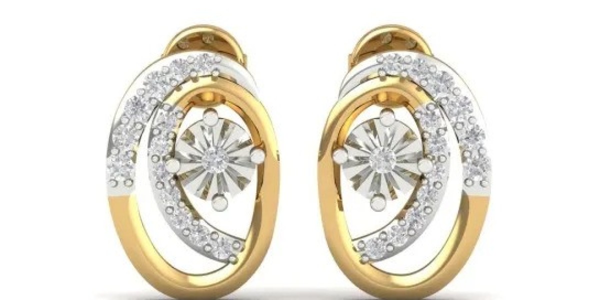 Daily wear gold earrings: elegant designs, in c