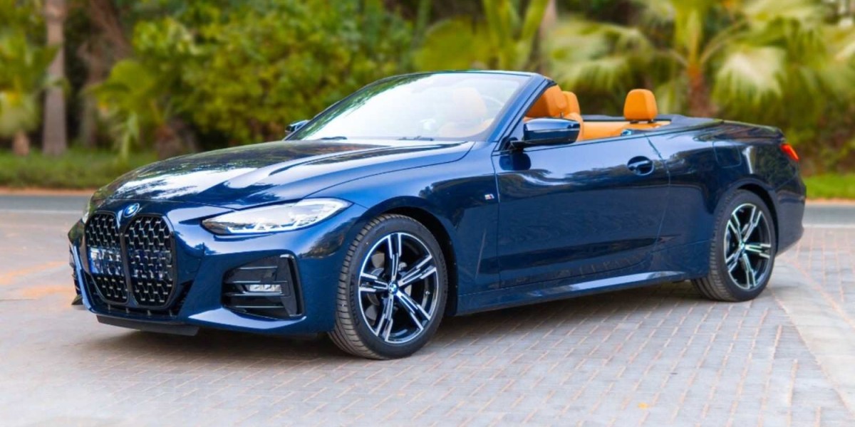 Luxury on Wheels: BMW 420i Blue Convertible Ren