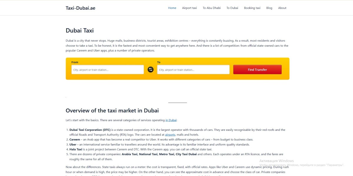 Explore Dubai with Ease: Reliable Taxi Services