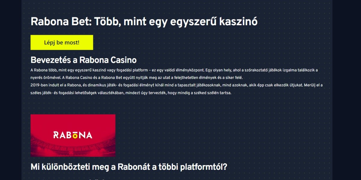 Rabona Casino – Teljes áttekintés az online ját