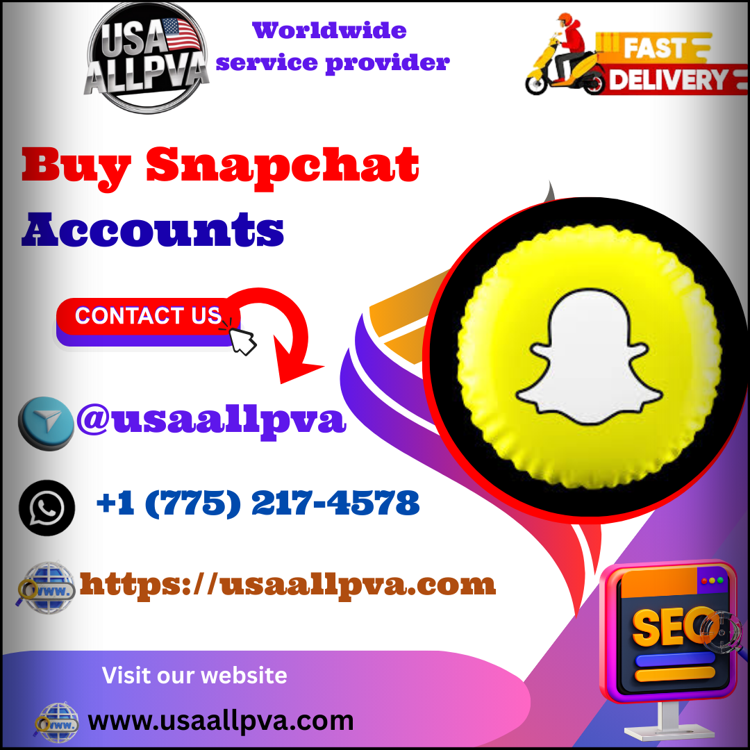 Buy Snapchat Account - 100% best Bulk (PVA, Old)
