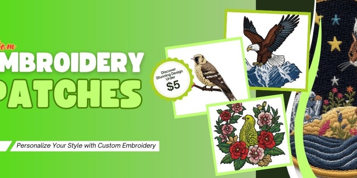 Order 10 Stylish Single Custom Embroidered Patc
