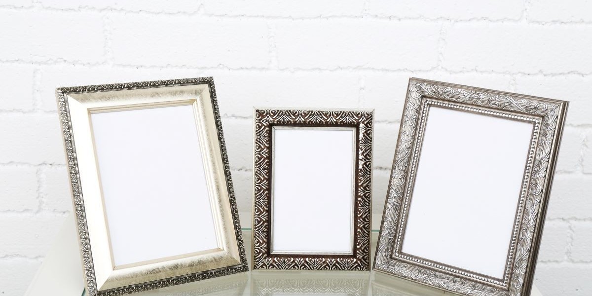Stylish Blue, White & Pink Photo Frames
