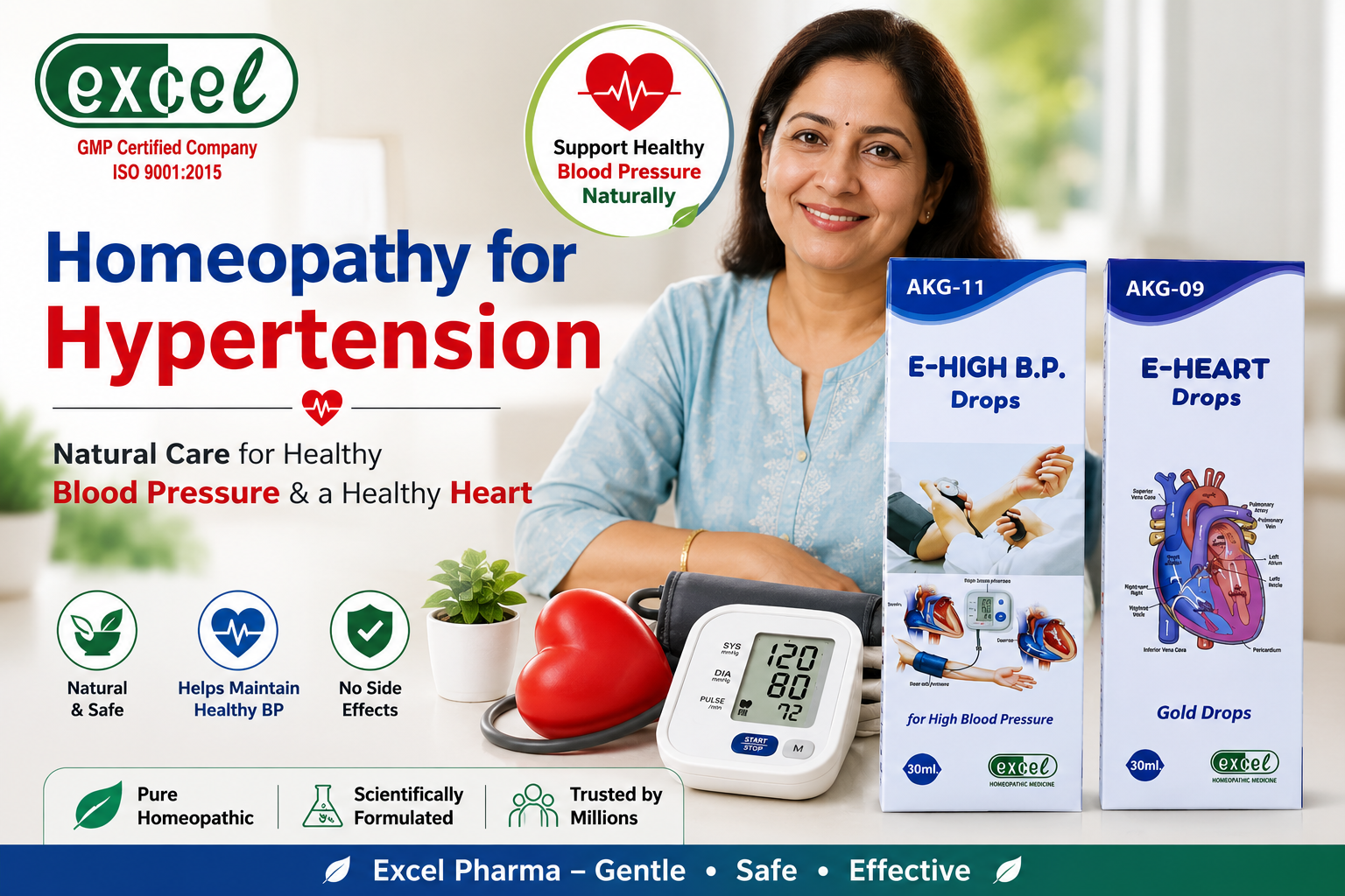 Homeopathy for Hypertension: A Gentle Way to Manage High Blood Pressure – Excel Pharma