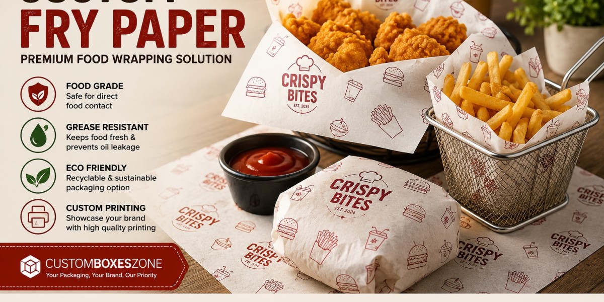 Custom Fry Paper Premium Branded Food Packaging