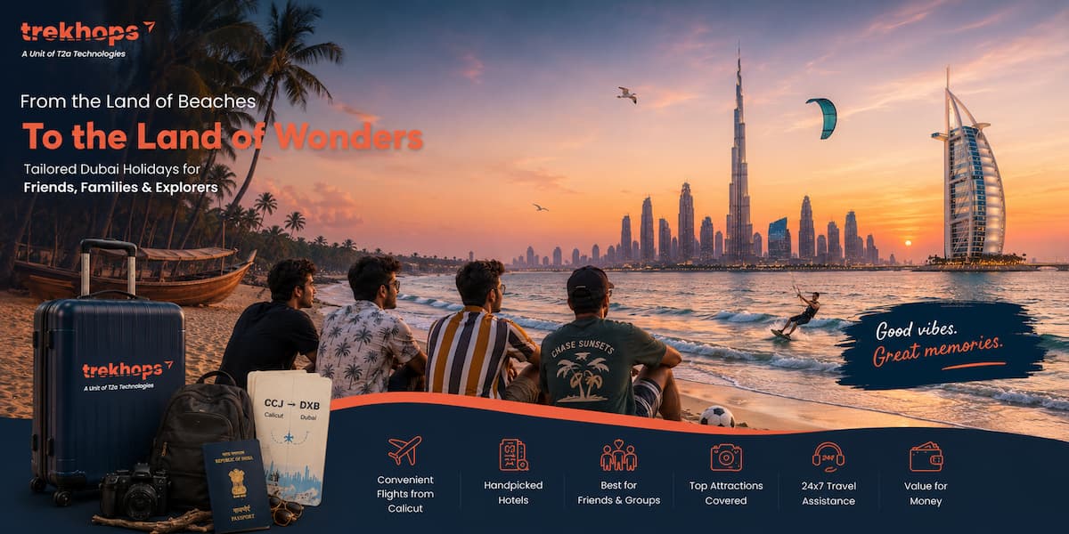 15+ Best Dubai Tour Packages From Calicut | Starting ₹43,500 - Trekhops India