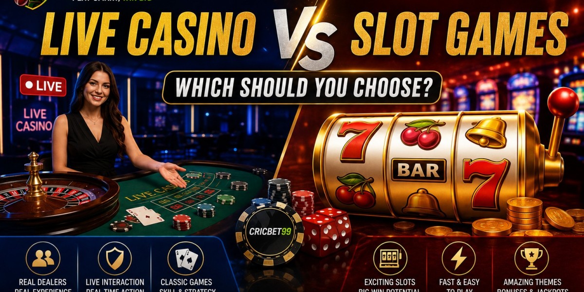 Live Casino vs Slot Games on Cricbet99: Which S