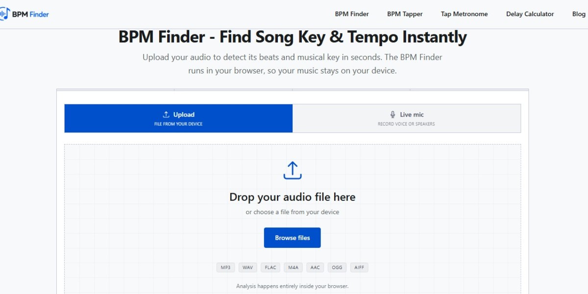 BPM Finder: Find Song Tempo and Musical Key Onl