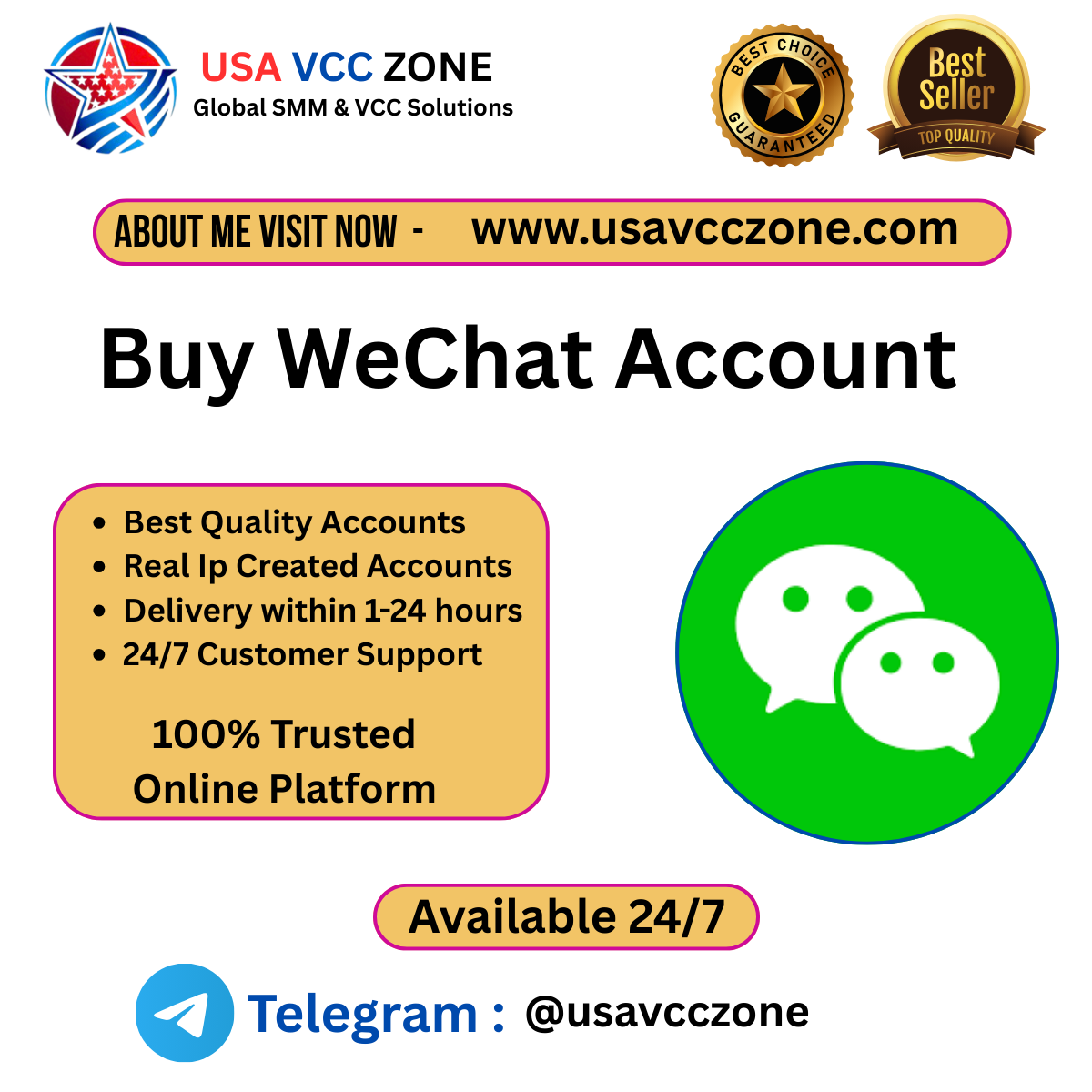 Buy WeChat Account - Aged & Active Profiles
