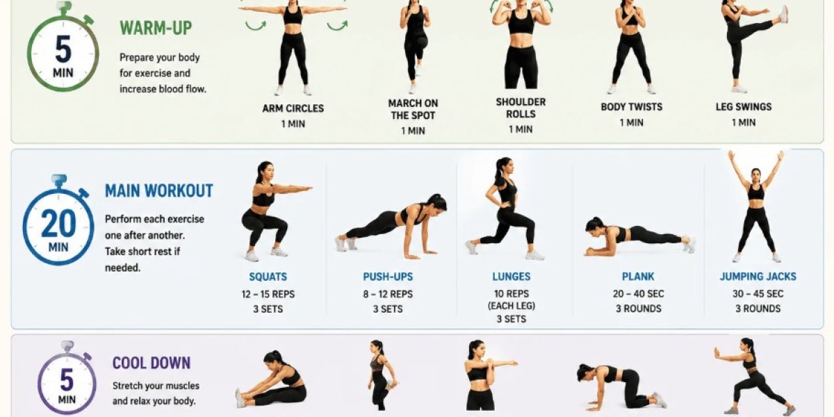 30 Minute Home Workout: An Easy Full-Body.