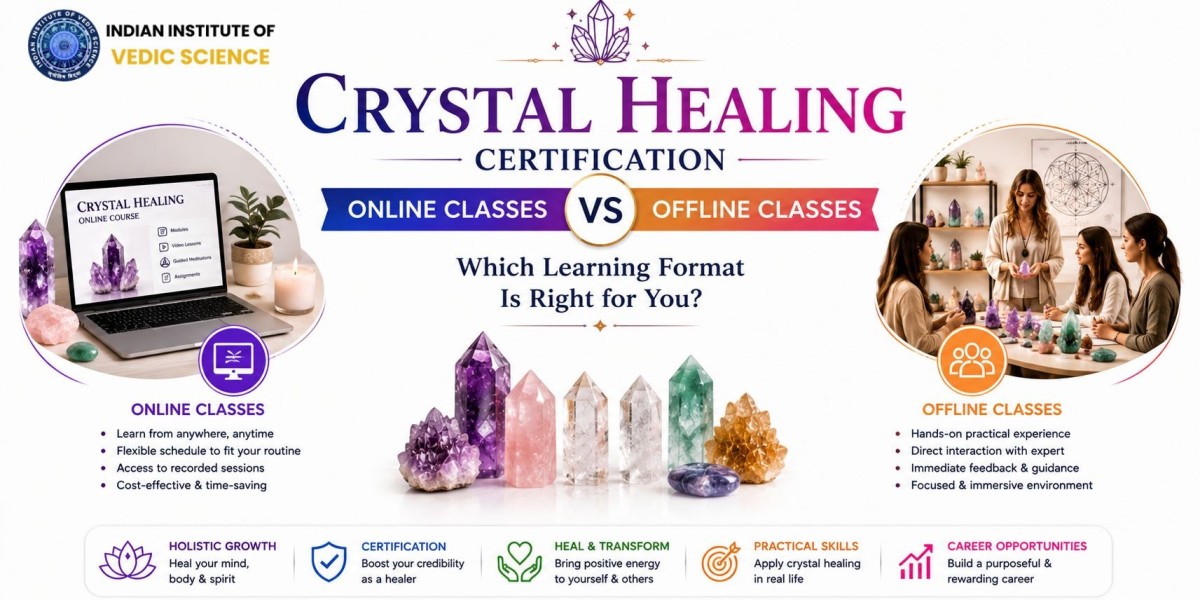 Crystal Healing Certification Online vs Offline