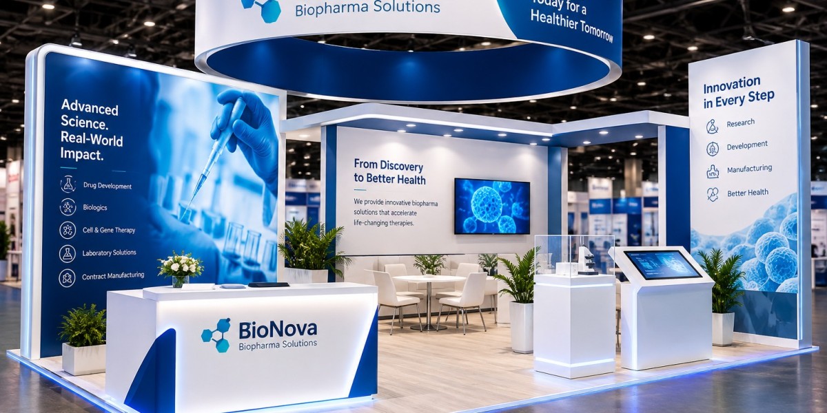 Interactive Biopharma Trade Show Booth Design